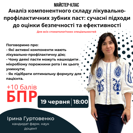Аналіз компонентного складу лікувально-профілактичних зубних паст: сучасні підходи до оцінки безпечності та ефективності